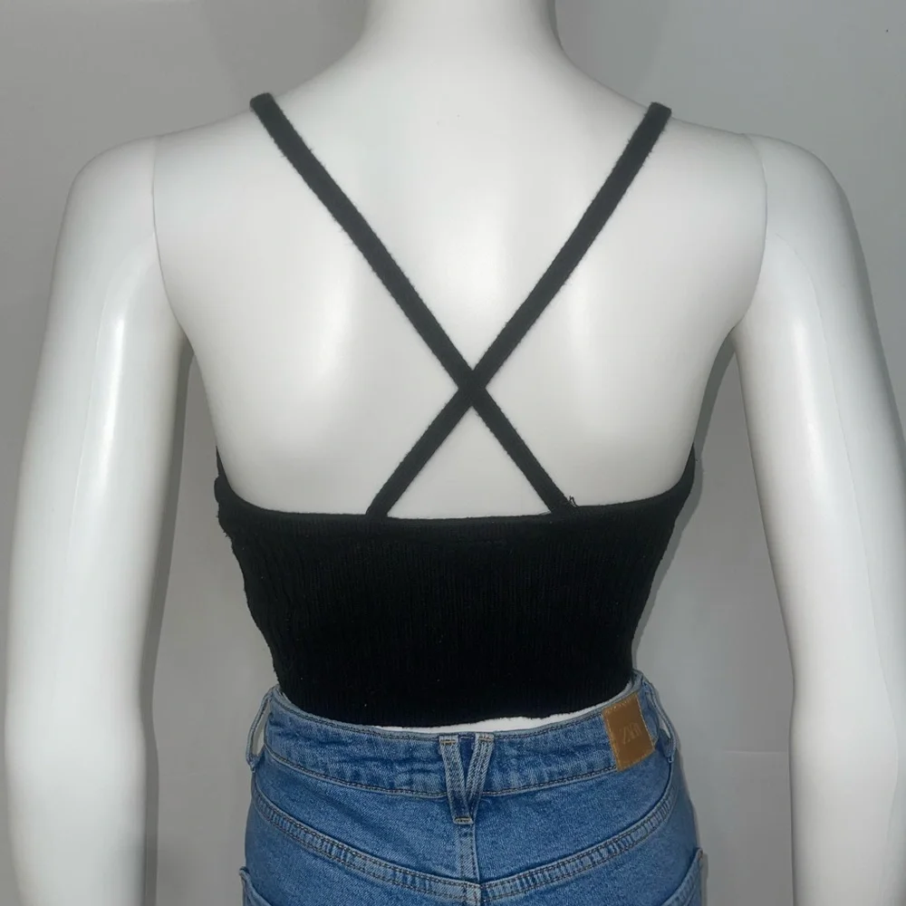 Olivaceous ribbed knit tank - Picture 6 of 7
